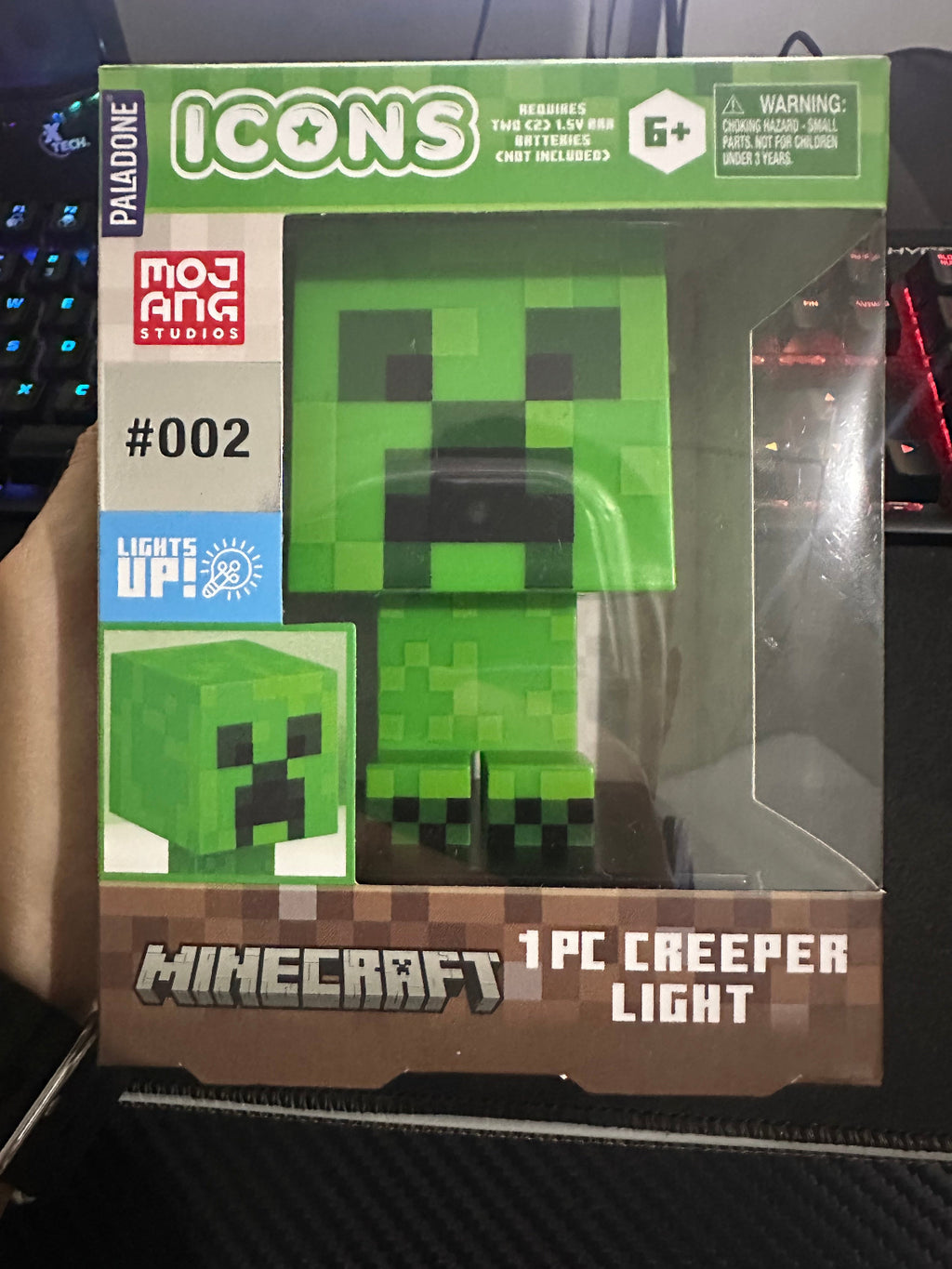 Lampara de Creeper de Minecraft