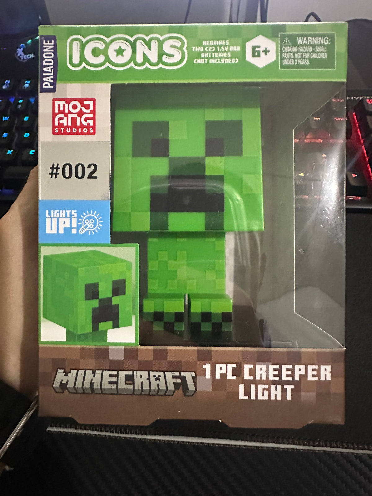 Lampara de Creeper de Minecraft