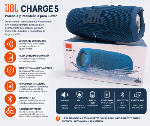 Bocina JBL Charge 5