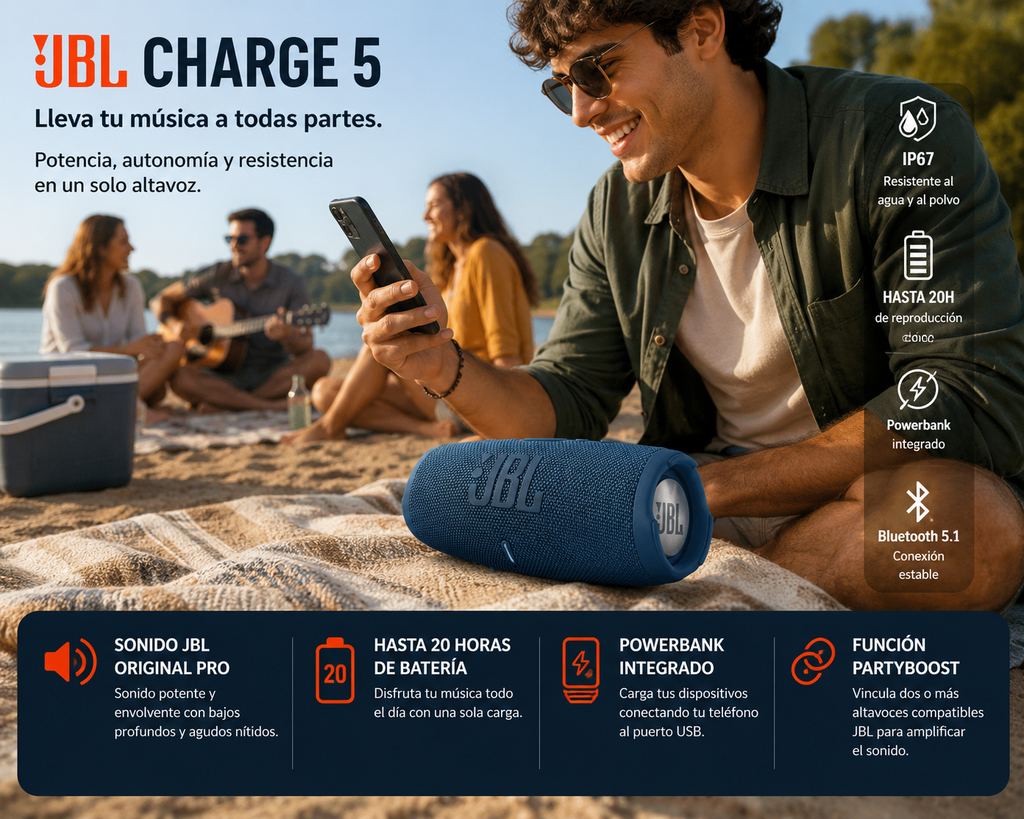 Bocina JBL Charge 5